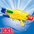 Decopatent XL Waterpistool - Super soaker waterpistool voor jongens - Jumbo waterkanon - Dubbel Shots supersoaker water pistool voor kinderen - Waterspeelgoed Watergeweer - Water gun met groot water reservoir - Afm 63.5x10x26 Cm - 1.8 Liter - GEEL - Decopatent®