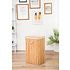 Decopatent Grote Bamboe Wasmand 1 vak met Deksel & stoffen Waszak - Bamboe wasbox wassorteerder - Inhoud wasmand 80 liter - Wasmand voor wasgoed - Wasmanden Opvouwbaar - Wasmand met deksel - Kleur: Naturel - Decopatent®
